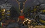 Screenshots The Elder Scrolls II: Daggerfall Coup de dague d'ébonite dans une harpie au plus profond d'un donjon